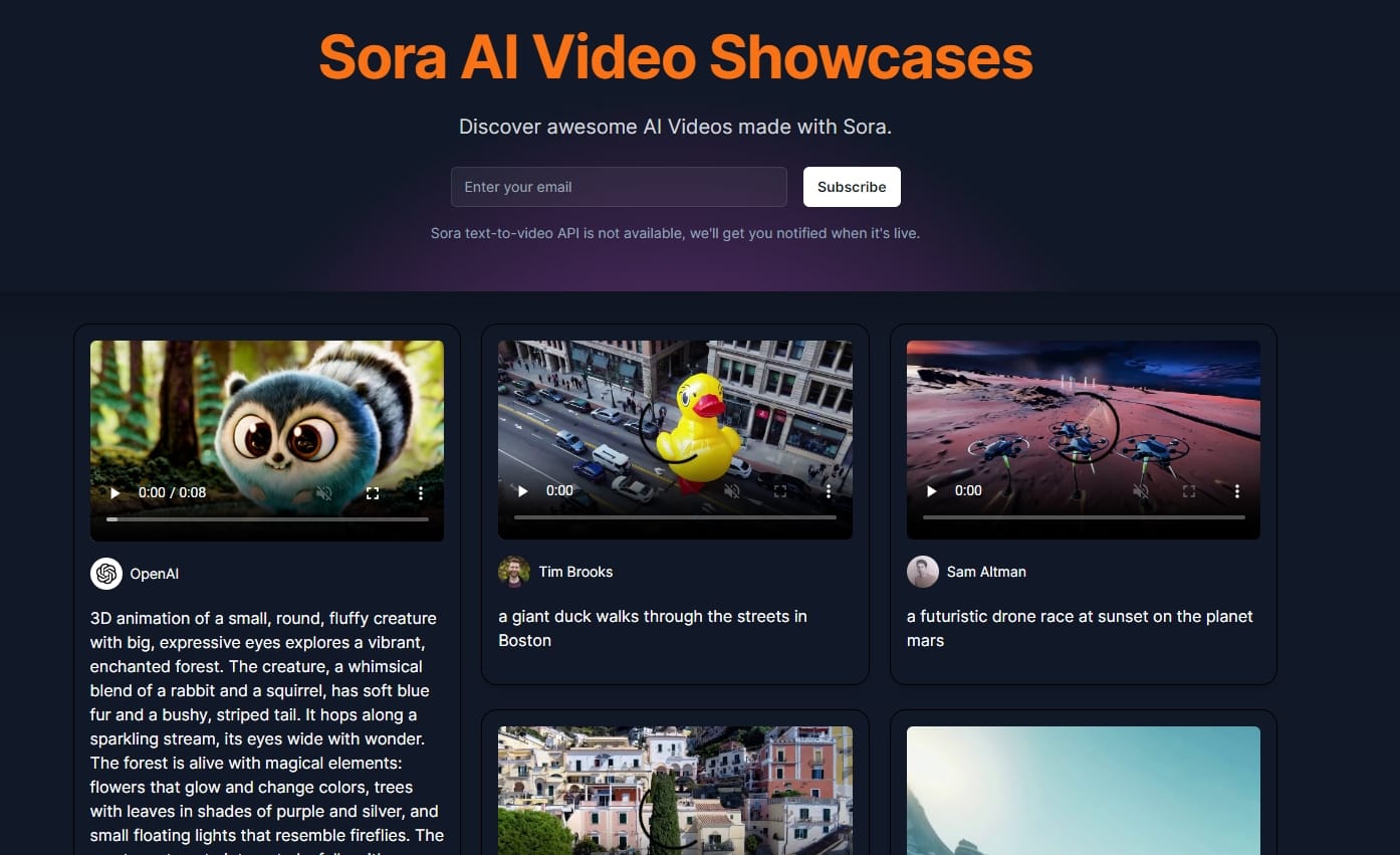Sora AI Video Showcases