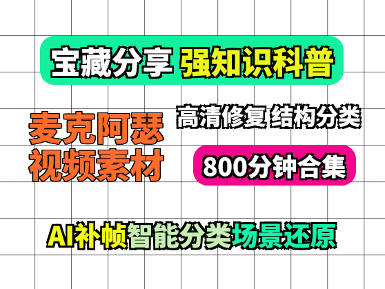 麦克阿瑟,强知识科普视频素材【新徒弟必备】
