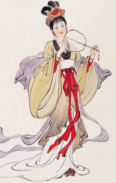 【素材】《仕女图》工笔服饰人物资料素材【JPG】