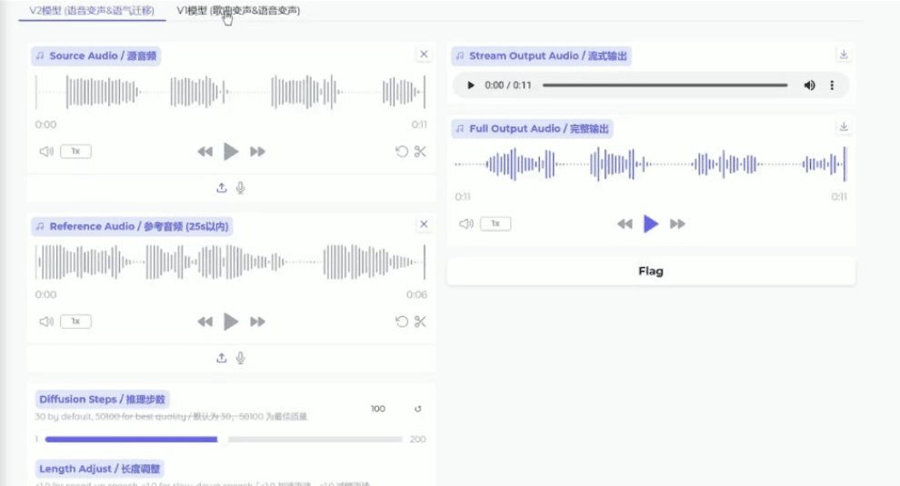 【软件】《Seed-VC》实时变声 最新AI变声器(V2.1)整合包 支持V2模型 音色效果改善 已优化加速